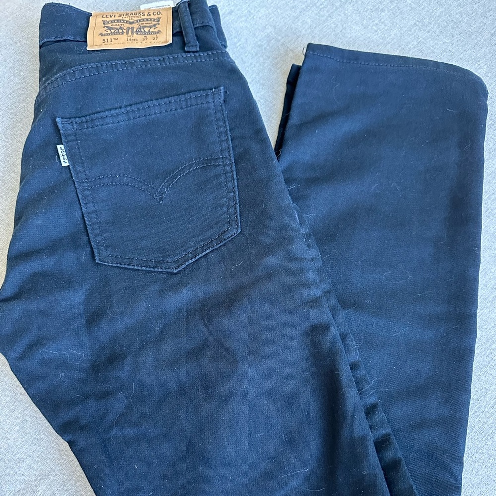 Boys Size 27W Black Slim Levi’s
